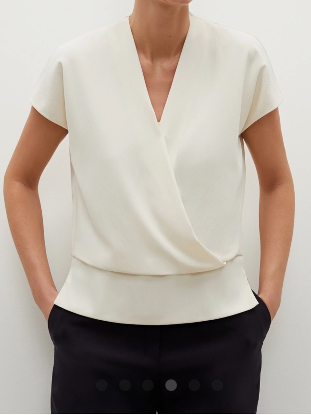 MM LaFleur Antonia Top - Eco Soft Wave Alabaster
Size: L